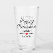 除パーソナライズされた職 タンブラーグラス (裏面)