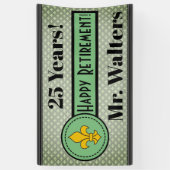 除パーソナライズされた職 横断幕 (縦)