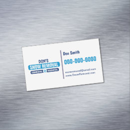 除モダン雪用磁気プロファイルカード マグネット名刺