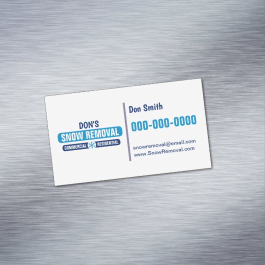 除モダン雪用磁気プロファイルカード マグネット名刺 (インサイチュ)