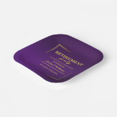 除企業の外エレガント紫金ゴールド ペーパープレート (傾斜あり)