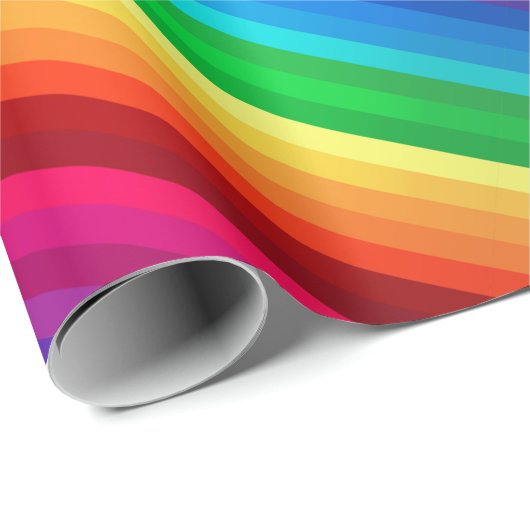 除去されるユニークでカラフルな斜めの虹 ラッピングペーパー (ロールコーナー)