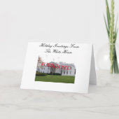 除外されるホワイトハウスからの季節の挨拶 シーズンカード (正面)