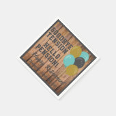 除素朴去引用文とバルーン スタンダードカクテルナプキン (角)