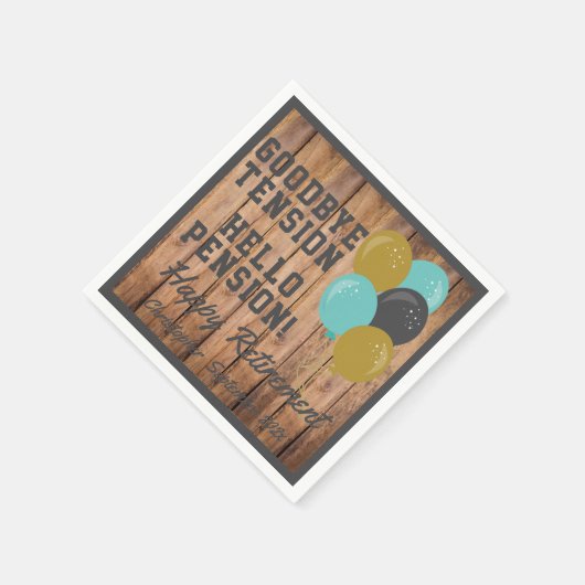 除素朴去引用文とバルーン スタンダードカクテルナプキン (角)