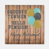 除素朴去引用文とバルーン マグネット (正面)