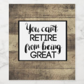 除素朴職 ワインラベル (シングルラベル)