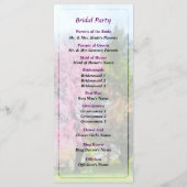 除草さくらんぼ及び常緑結婚式 プログラム (裏面)