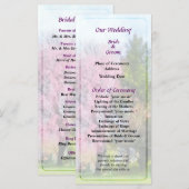 除草さくらんぼ及び常緑結婚式 プログラム (正面/裏面)