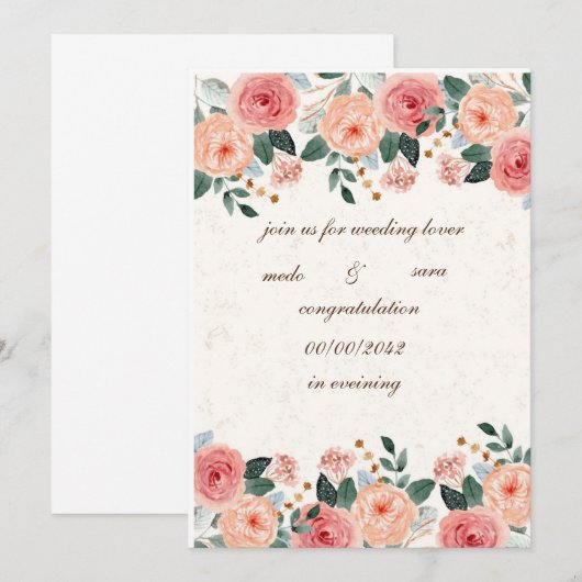 除草の招待状 招待状 (正面/裏面)