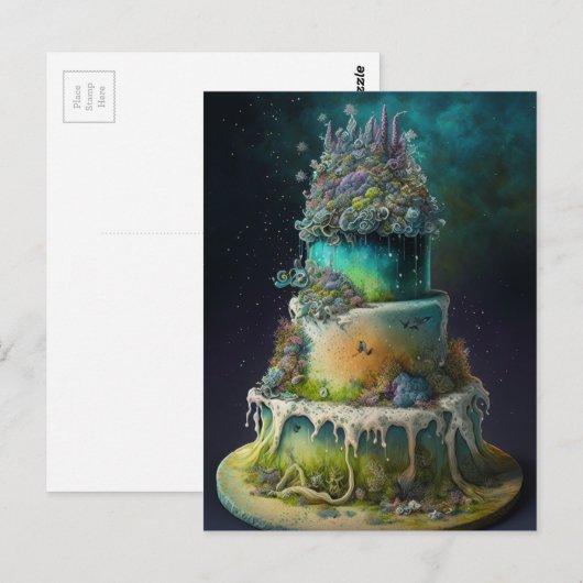 除草ケーキ ポストカード (正面/裏面)