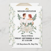 除草招待状 招待状 (正面/裏面)