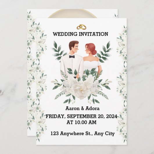 除草招待状 招待状 (正面/裏面)