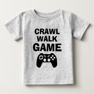 除行の歩行のゲームのおもしろいな賭博の引用文のベビーのワイシャツ ベビーTシャツ