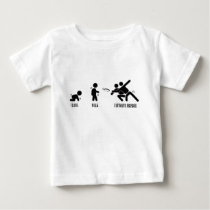 除行。 歩行。 最終的なフリズビー ベビーTシャツ