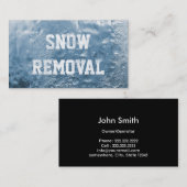 除雪のカッコいいによって凍っていられているプロフェッショナル 名刺 (正面/裏面)