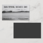 除雪のミシガン湖の氷のブリザード 名刺 (正面/裏面)