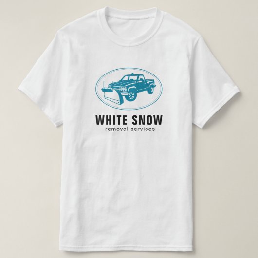 除雪の会社のワイシャツ Tシャツ (デザイン正面)