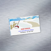 除雪の名刺の磁石 マグネット名刺 (インサイチュ)