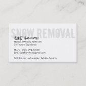 除雪の名刺 名刺 (裏面)