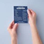 除雪はっきりしたタイポグラフィ海軍 チラシ (手)