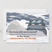 除雪アナウンス 招待状 (正面)