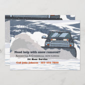 除雪アナウンス 招待状 (正面/裏面)