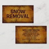 除雪アンティーク名刺 名刺 (正面/裏面)