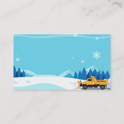 除雪カスタム名刺 名刺 (裏面)