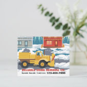 除雪サービスはがき ポストカード (スタンド正面)