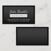 除雪サービスプロフェッショナルダークメタル 名刺 (正面/裏面)