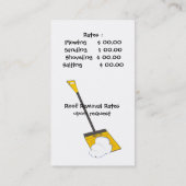 除雪サービス 名刺 (裏面)