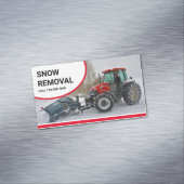 除雪トラクタ除雪サービス マグネット名刺 (インサイチュ)