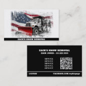 *~*除雪トラック動揺してAP74フラグ 名刺 (正面/裏面)