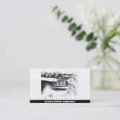 *~*除雪トラック抽象芸術フラグAP74 名刺 (スタンド正面)