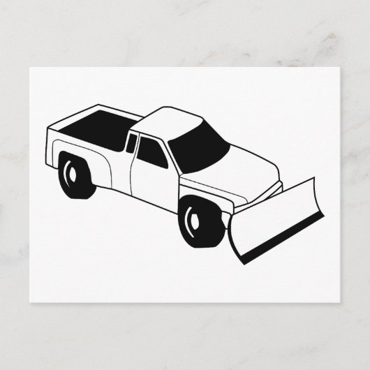 除雪トラック ポストカード (正面)