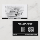 *~*除雪トラックAP74ブリザード 名刺 (正面/裏面)