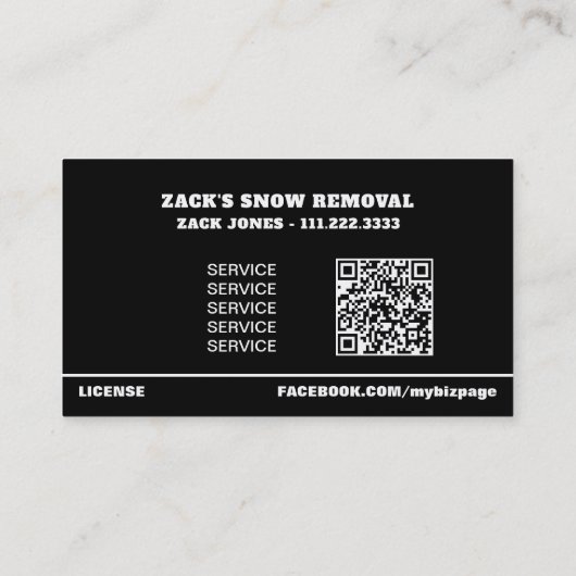 *~*除雪トラックAP74 グランジ 名刺 (裏面)