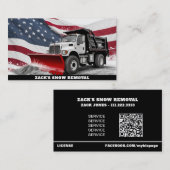 *~*除雪トラ動揺してックAP74米国国旗 名刺 (正面/裏面)