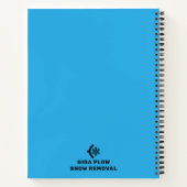 除雪フロー及びスノーフレーク・グラフィック ノートブック (裏面)