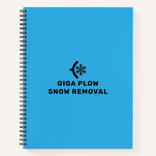 除雪フロー及びスノーフレーク・グラフィック ノートブック (正面)