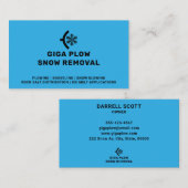 除雪フロー及びスノーフレーク・グラフィック 名刺 (正面/裏面)