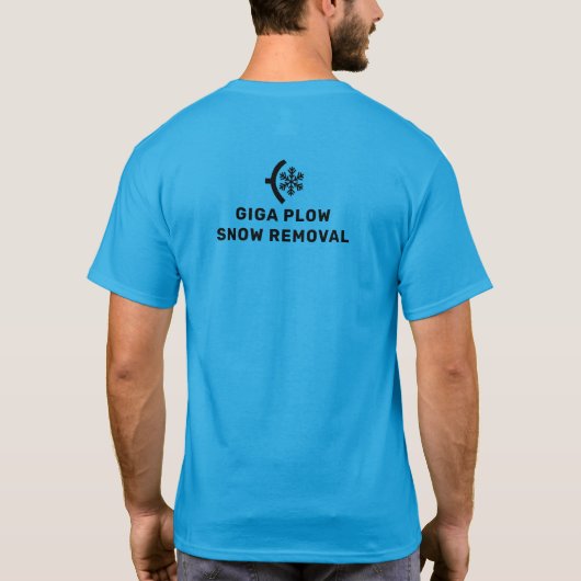 除雪フロー及びスノーフレーク・グラフィック Tシャツ (裏面)