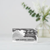 除雪ブラック&ホワイト 名刺 (スタンド正面)