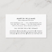 除雪ブラック&ホワイト 名刺 (裏面)