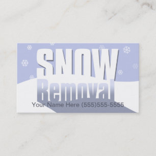 除雪マーケティングプロフェッショナルテンプレート 名刺