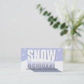 除雪マーケティングプロフェッショナルテンプレート 名刺 (スタンド正面)