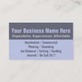除雪マーケティングプロフェッショナルテンプレート 名刺 (裏面)