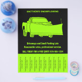 除雪事業のチラシ（切り取り式） チラシ (シングル)