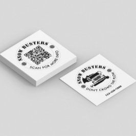 除雪事業ロゴを追加カスタムする スクエア名刺